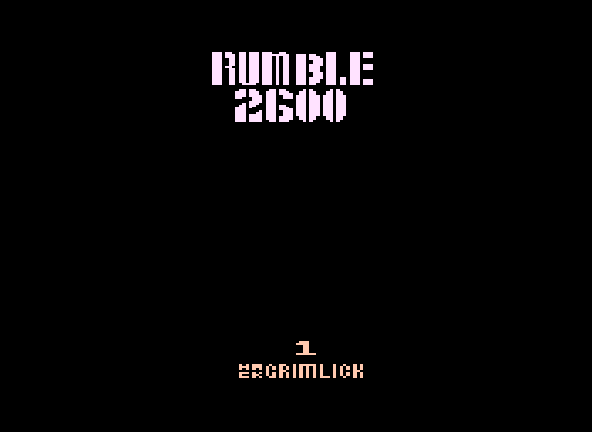 Rumble 2600 by Grimlock Title Screen